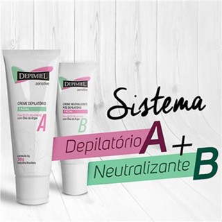 Creme Depilatório Facial Sensitive A+B 45g Depimiel