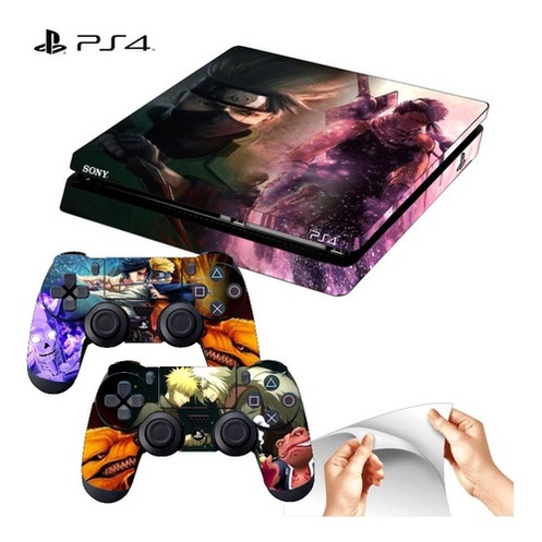 Skin Ps4 Slim Adesivo Playstation 4 Naruto Kakashi Zabuza em Oferta na Shopee