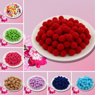 Pacote De 100-150 De 10/15mm De Poliéster De Alta Elasticidade Acessórios De Vestuário De Bolas De Pelúcia Coloridas