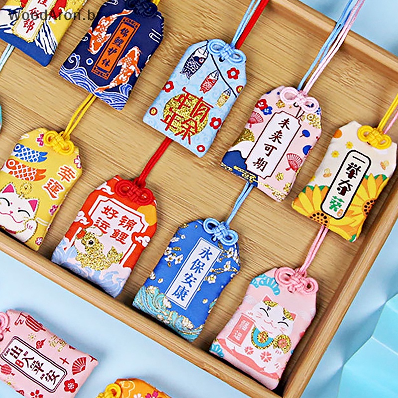 WoodAron Kid Gift Pendant Novo Clássico Amuleto Imperial De Oração Japonês Omamori Fortune Trabalho De Sucesso Deus Da Riqueza Saco De Bênção Pequeno br em Oferta na Shopee