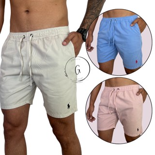Kit 2 Shorts Masculinos Bermudas Sarja Brim Coloridas Alta Qualidade
