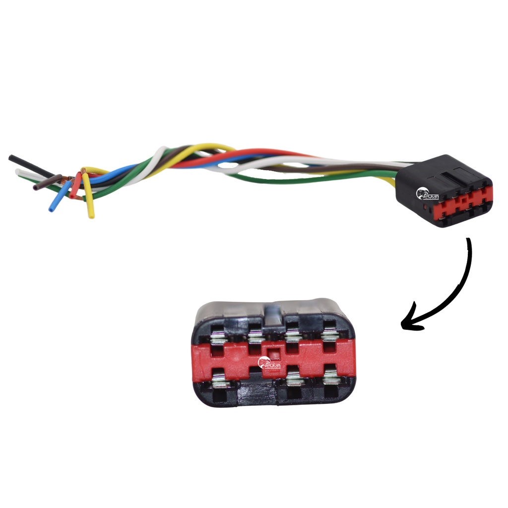 Conector Chicote da Instalação Chave do Vidro Elétrico Courier Fiesta Ka Ecosport