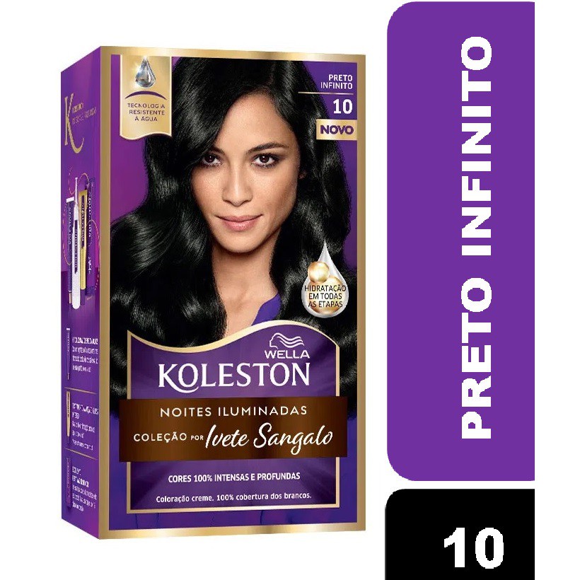 Tintura Koleston 10 Preto Infinito em Oferta na Shopee