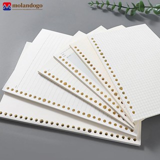 MOLANDOGO A6/A5 Caderno De Folha Solta Recarga Espiral Encadernador De Páginas Em Branco Grade Agenda Escolar Material De Escritório J7S1