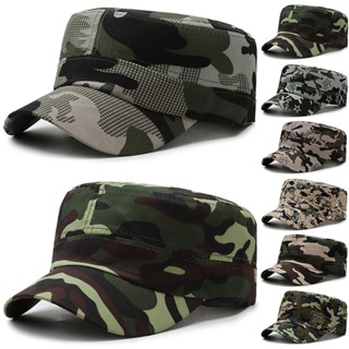 Chapéu Unisexo Vintage Camuflado Padrão Boné De Cadete Moda Acessórios De Proteção Solar