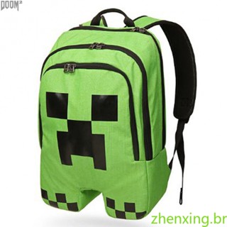 Minecraft Creeper mochila nova escola saco Mindcraft Mine Craft Plush 54612