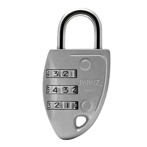 Cadeado com Segredo CS23 30mm Prata Papaiz