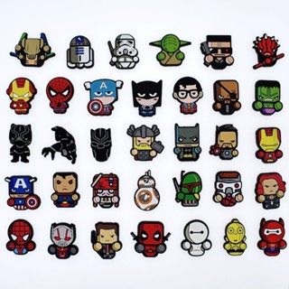 Cute Jibbitz Vingadores Encantos De Sapatos Marvel Deadpool Jibbits Para Croc Pins Iron Man Hulk Jibitz Crocks Homens Acessórios Decoração
