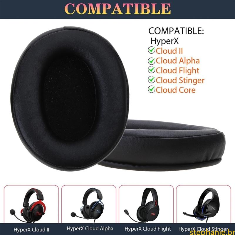 Melhores Almofadas Para Fones De Ouvido Hyperx Cloud II 2 Esponjas Earmuffs