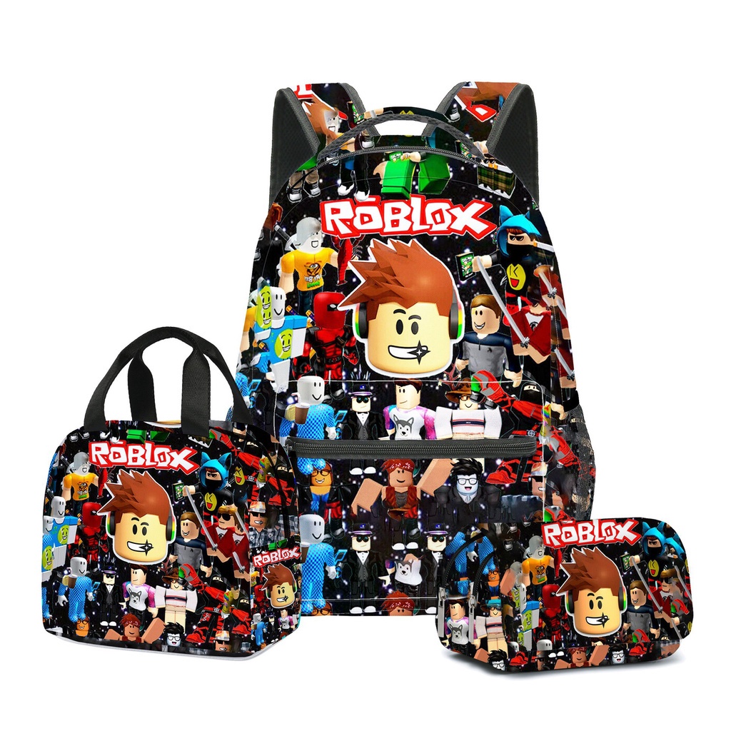 ROBLOX KIT De Costas Escolares Para Crianças 16IN Multifuncional ANIME 5-12 Anos Menino Menina Língua Estudantil em Oferta na Shopee