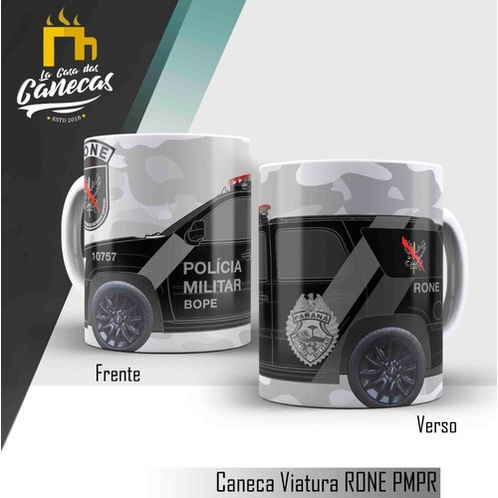 Caneca De Porcelana Personalizada Pmpr Rone Vtr