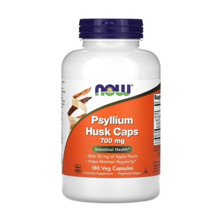 Casca Psyllium 700mg + Pectin Now Foods 180Cap Importado