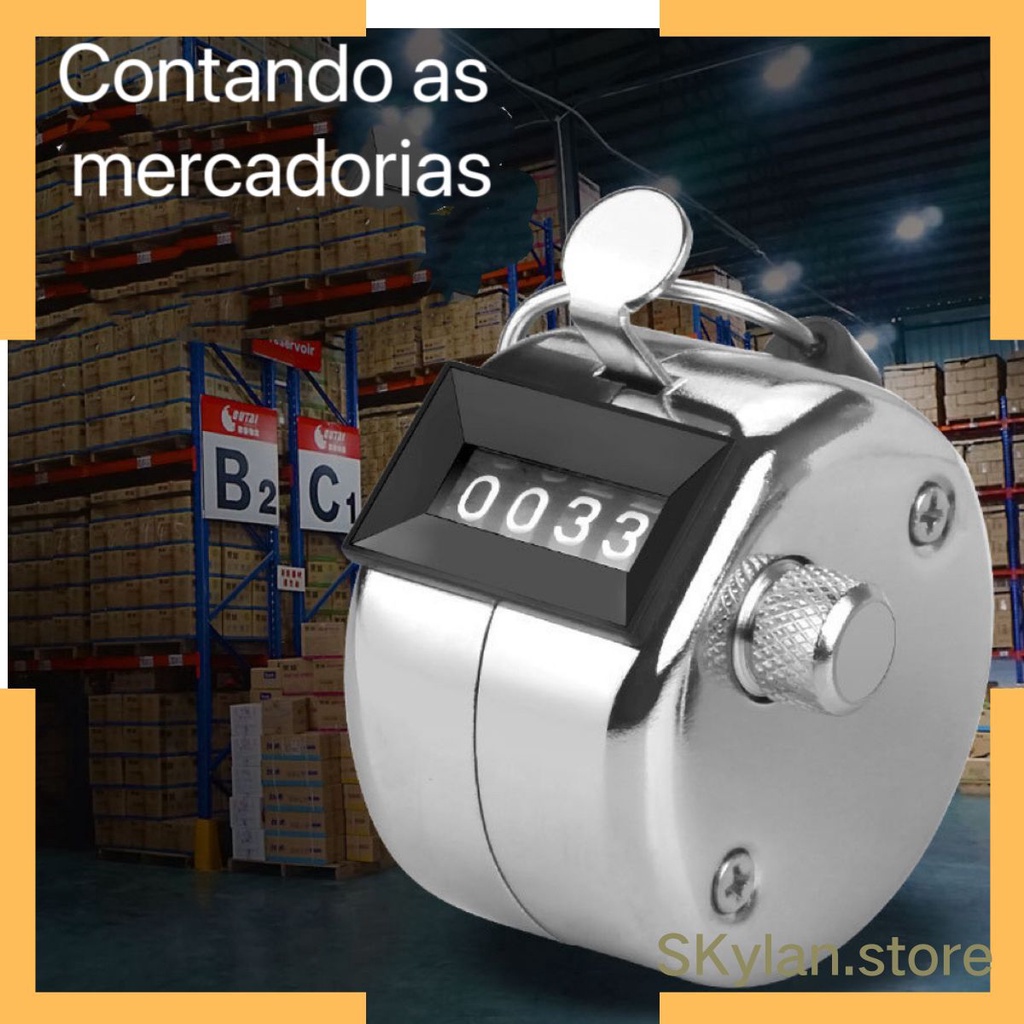 Contador Manual De Pessoas 4 Digitos Controle Entrada