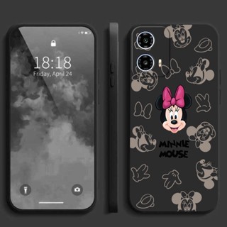 Motorola MOTO G34 5G G14 G54 G84 G53 G52 G82 Caixa De Desenho Animado Minnie Mouse Cute Silicone Líquido Capa Protegida Por Câmera Completa