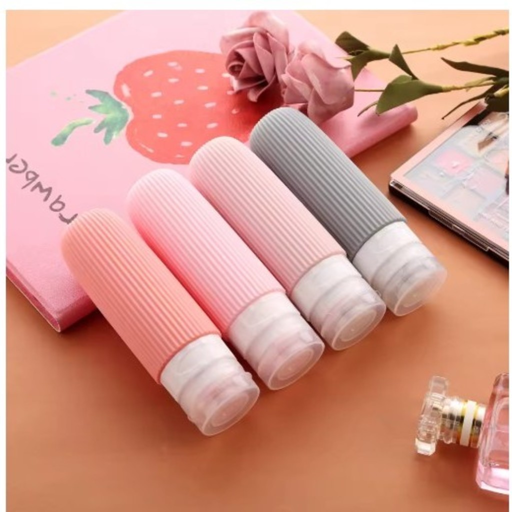 Kit 4 Garrafas De Silicone Dispensadoras  Portáteis 90ml Para Viagens. em Oferta na Shopee