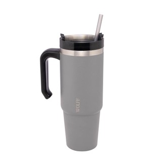 Caneca Térmica Wolff SlimTerm Dupla Parede Cinza 890ml em Oferta na Shopee
