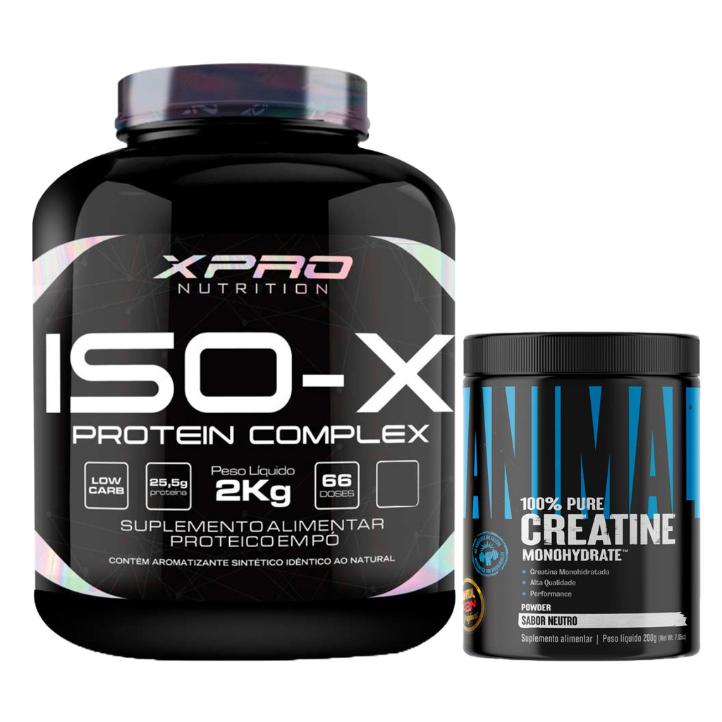 Imagem Kit Iso-XProtein Complex 2k + Animal Creatine 200g Universal
