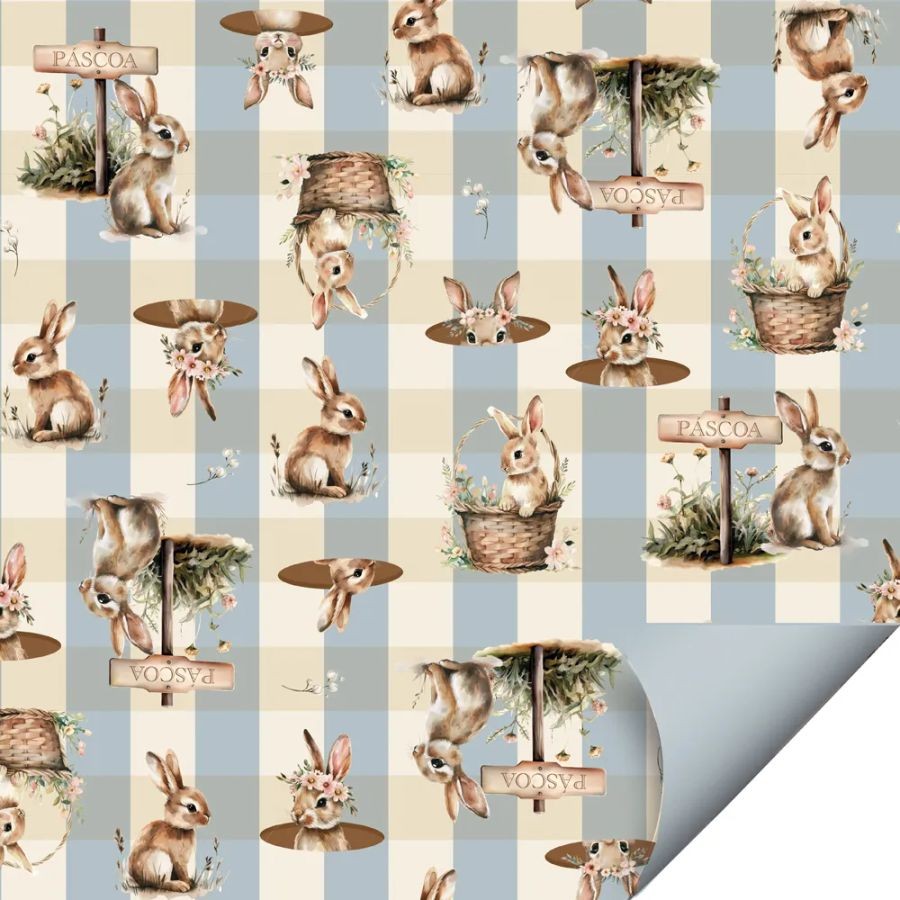 Folha para Ovos de Páscoa Doce Páscoa Azul 69x89cm - 5 unidades - Cromus - Rizzo em Oferta na Shopee