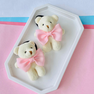 Dupla de laço /Duplinha de laço /  Duplinha urso  rosa na xuxinha