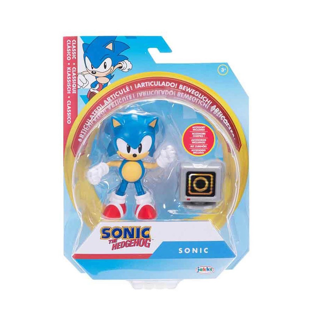 Boneco Articulado Sonic de 9cm e Caixa de Itens Anel - Sonic - Hobbies & Collections