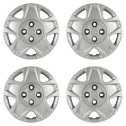 Calota Aro 14" cor Prata Mod Fiesta Hatch/Sedan 11/12 (Jogo c/ 4 Calotas) Grid - 025CB-PTA-E