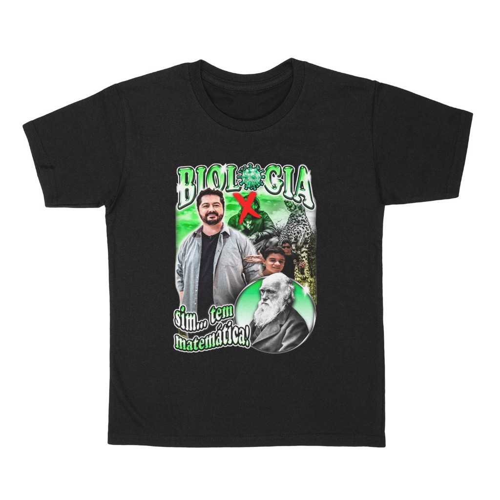 Camiseta Faculdade Biologia Sim Tem Matematica 100% Algodão  trendbox