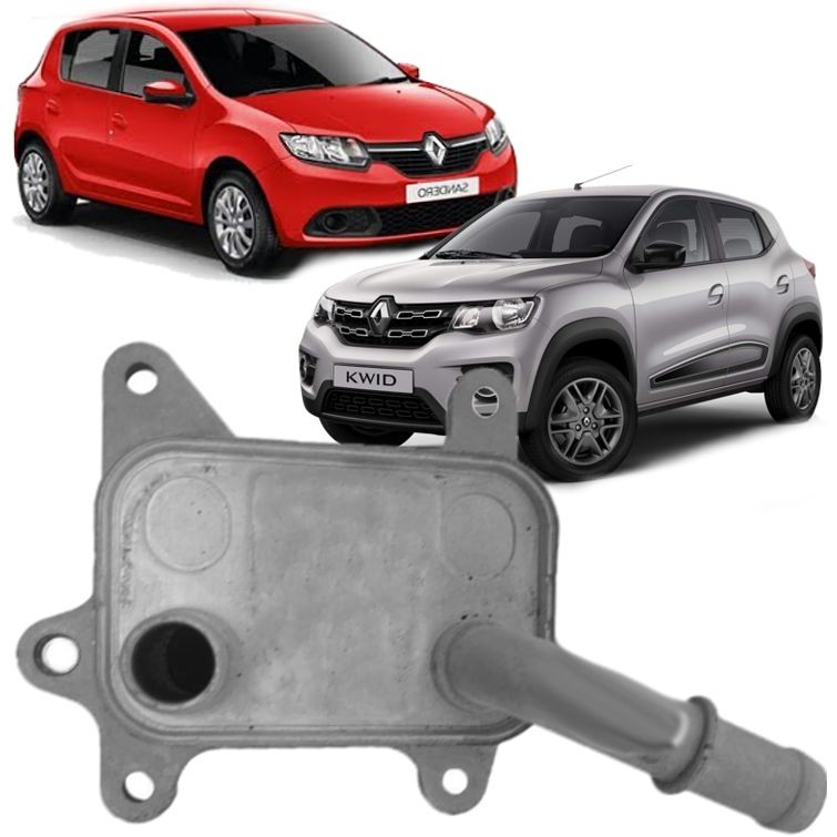 Resfriador Trocador De Calor Motor Logan Sandero Kwid 1.0 12V 3cc de 2017 À 2023 - 213053566R