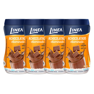 Kit 4 Achocolatados em pó Linea de 180g em Oferta na Shopee