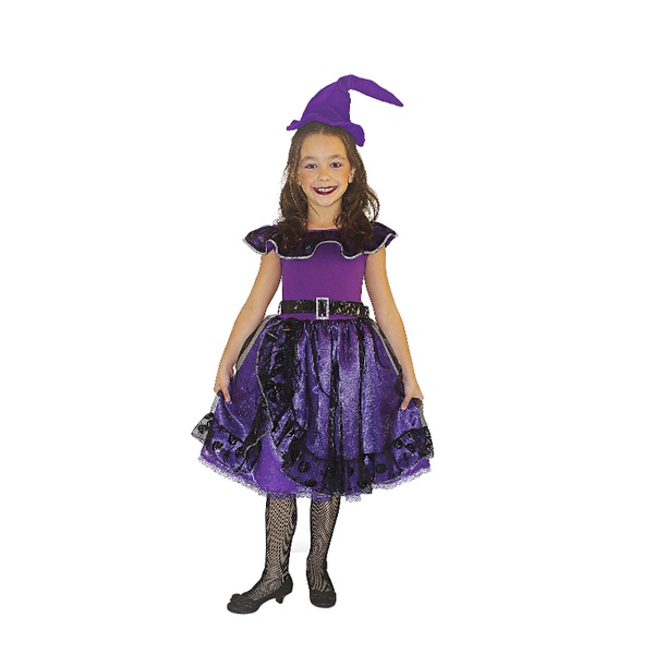 Fantasia Bruxinha Morticia Halloween Infantil