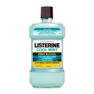 Enxaguante Bucal Listerine Cool Mint Zero Álcool Menta Suave 1,5L
