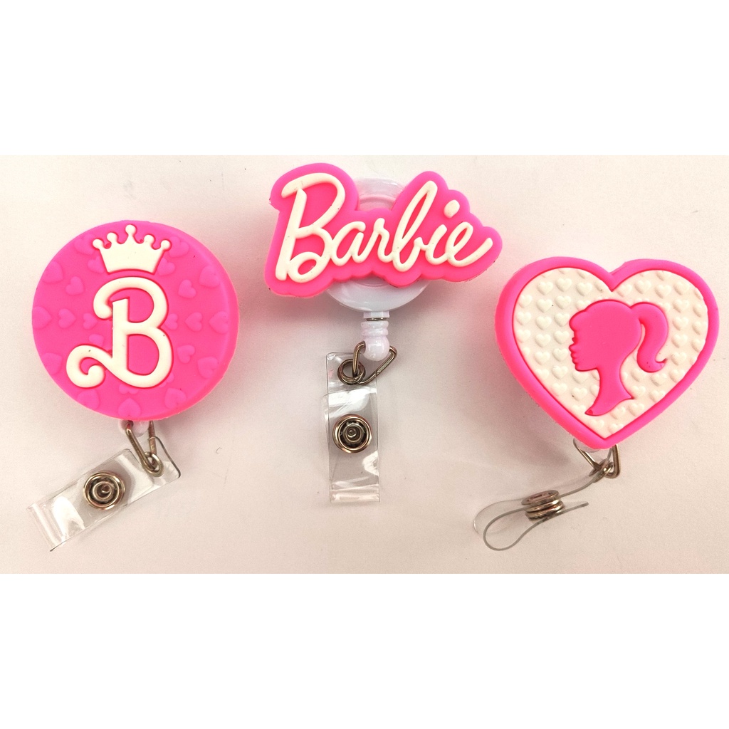 Porta Crachá Retrátil Feminino Barb1e
