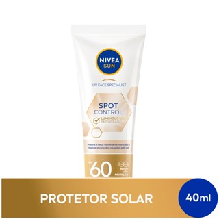 NIVEA SUN Protetor Solar Facial Fluido Spot Control Luminous 630®  FPS60 40ml
