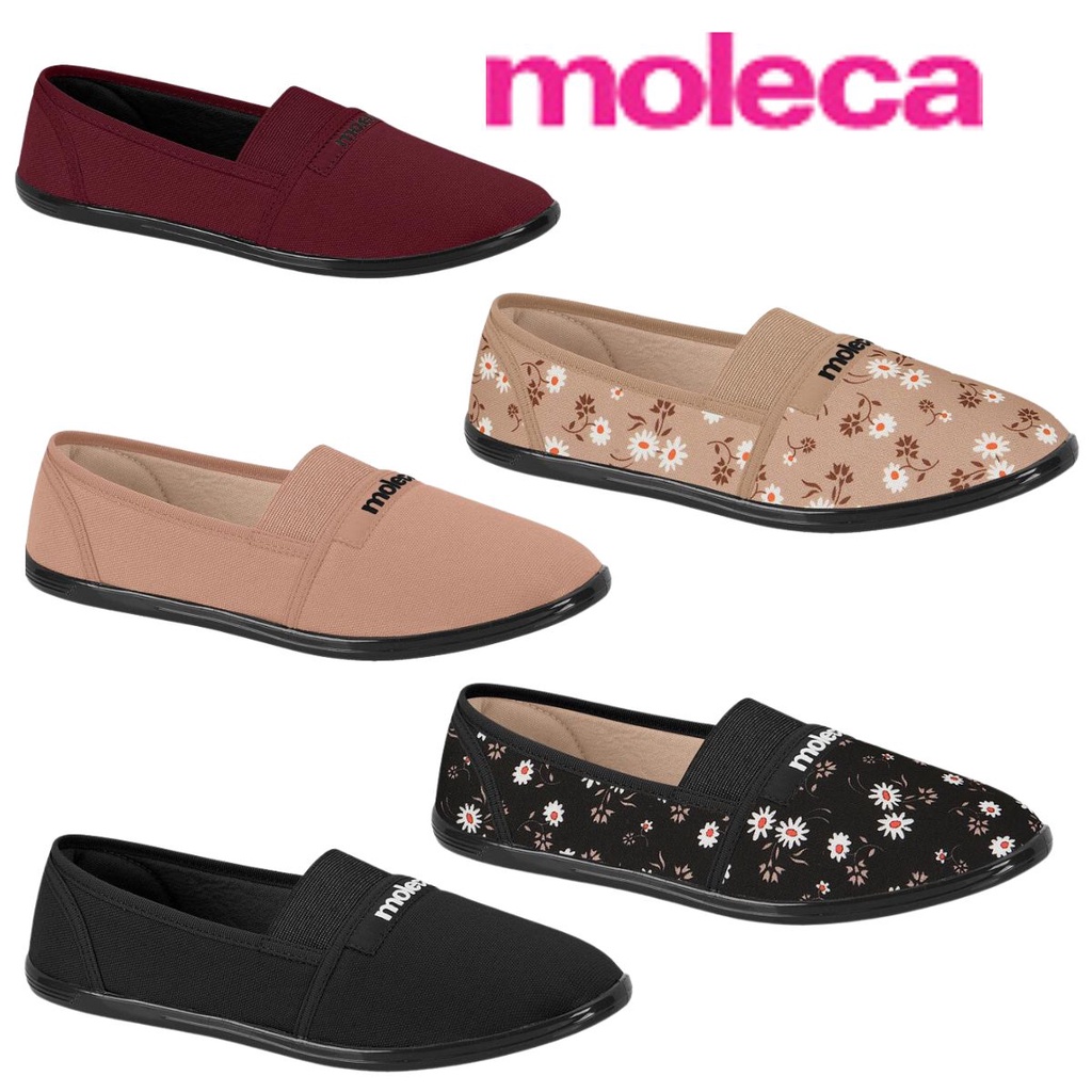 Sapatilha de Pano De Elástico Feminina Calce Fácil Macio Comforto Tradiconal Vovó Moleca Original