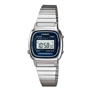 Relógio Casio Feminino Vintage Prata Mini Original Presente Moda LA670WA-2DF em Oferta na Shopee