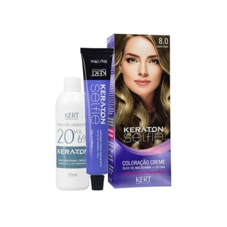Tintura Keraton Selfie 8.0 Louro Claro em Oferta na Shopee