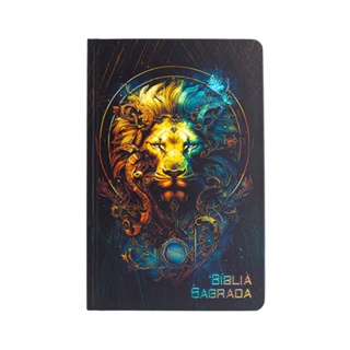 Bíblia Sagrada King James Atualizada | Slim | Letra Normal | Capa Dura | Leão Dourado em Oferta na Shopee