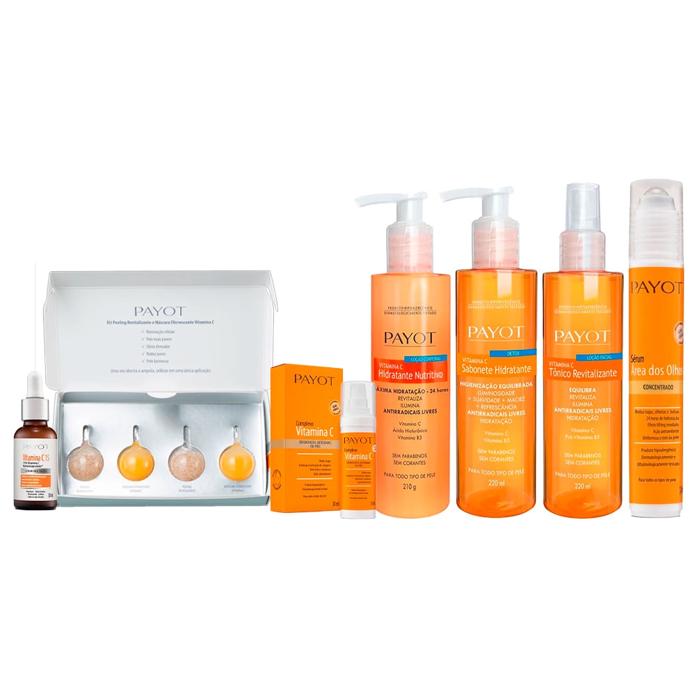 Combo Completo Linha Vitamina C Payot