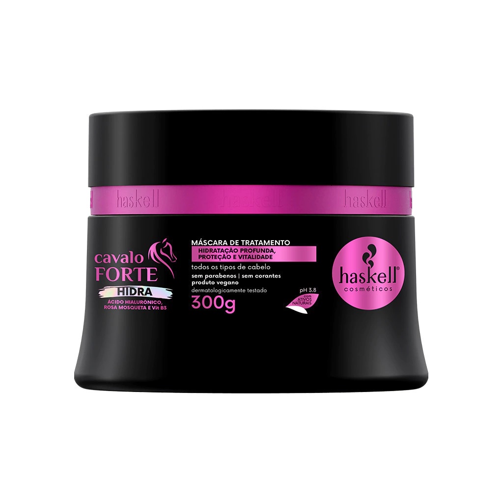 Máscara De Tratamento Cavalo Forte Hidra Haskell 300g Vegano