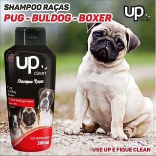 Shampoo para Cachorro Pug Buldog Boxer 500ml Shampoo para Cães de Pelo Curto Shampoo Pet Cheiroso UP Clean