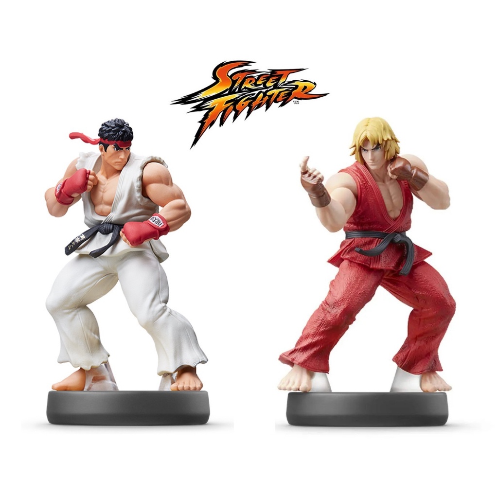 Ken e Ryu - Street Fighter - Action Figure - Bonecos - Miniaturas - Figura de Ação - Boneco