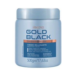 Creme Relaxante Cabelos Cacheados Ou Crespos Gold Black 500G