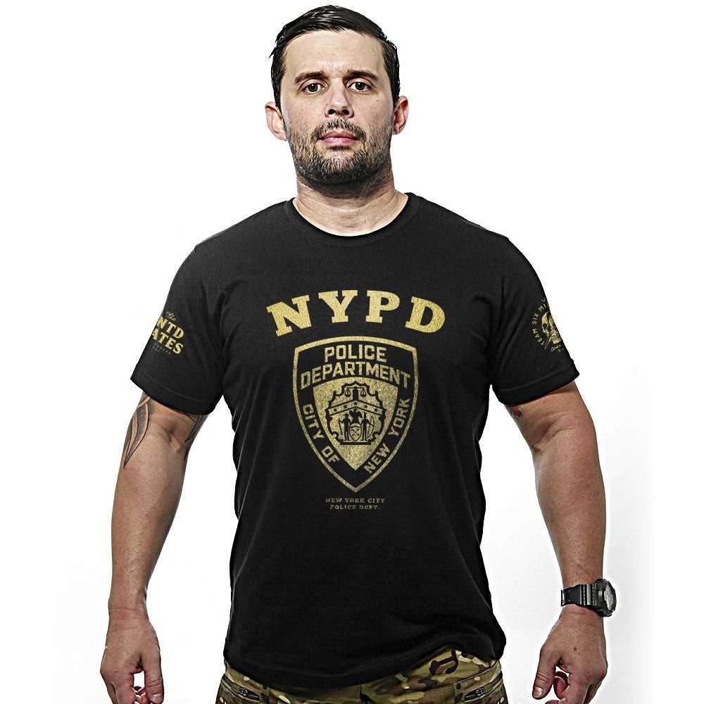 Camiseta Masculina Militar New York City Police Department NYPD Gold Line Team Six