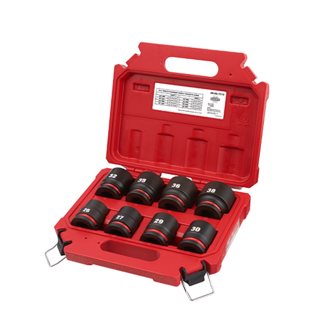 Kit Jogo Soquete Impacto 3/4" Crt 8 Pçs 49-66-7019 Milwaukee