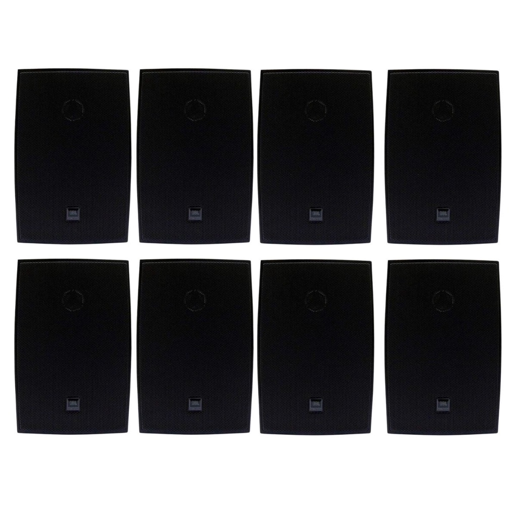 Kit 8 Caixas JBL C521P Passiva Preta - 40 Watts RMS