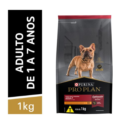 Ração Nestlé Pro Plan Cães Adultos Mini e Pequeno  1kg