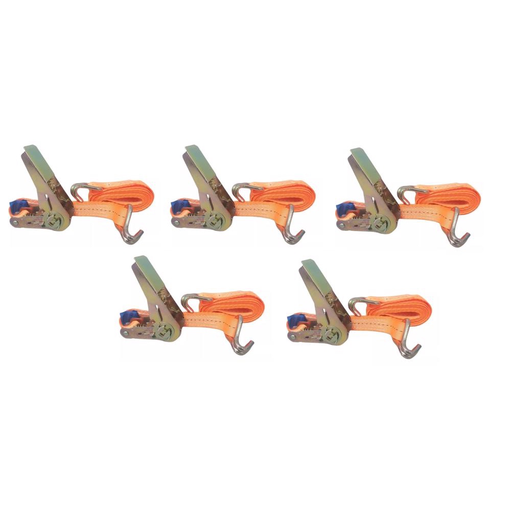 KIT 5 CINTA COM CATRACA 500KG X 25MM X 3M - MOTO JET SKI BARCO