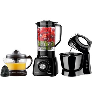 Kit 3x1 Mondial Batedeira Liquidificador Espremedor KT105