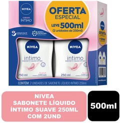 Nivea Sabonete Líquido Íntimo Suave 250ml Com 2und
