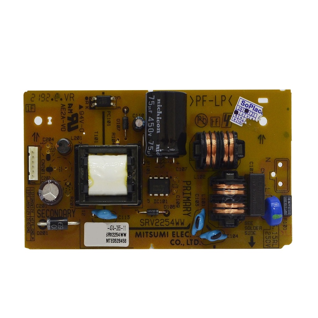 PLACA FONTE SONY BDP-S190 BDP-S185 1-474-365-11 SRV2254WW 147436511 NOVA ORIGINAL