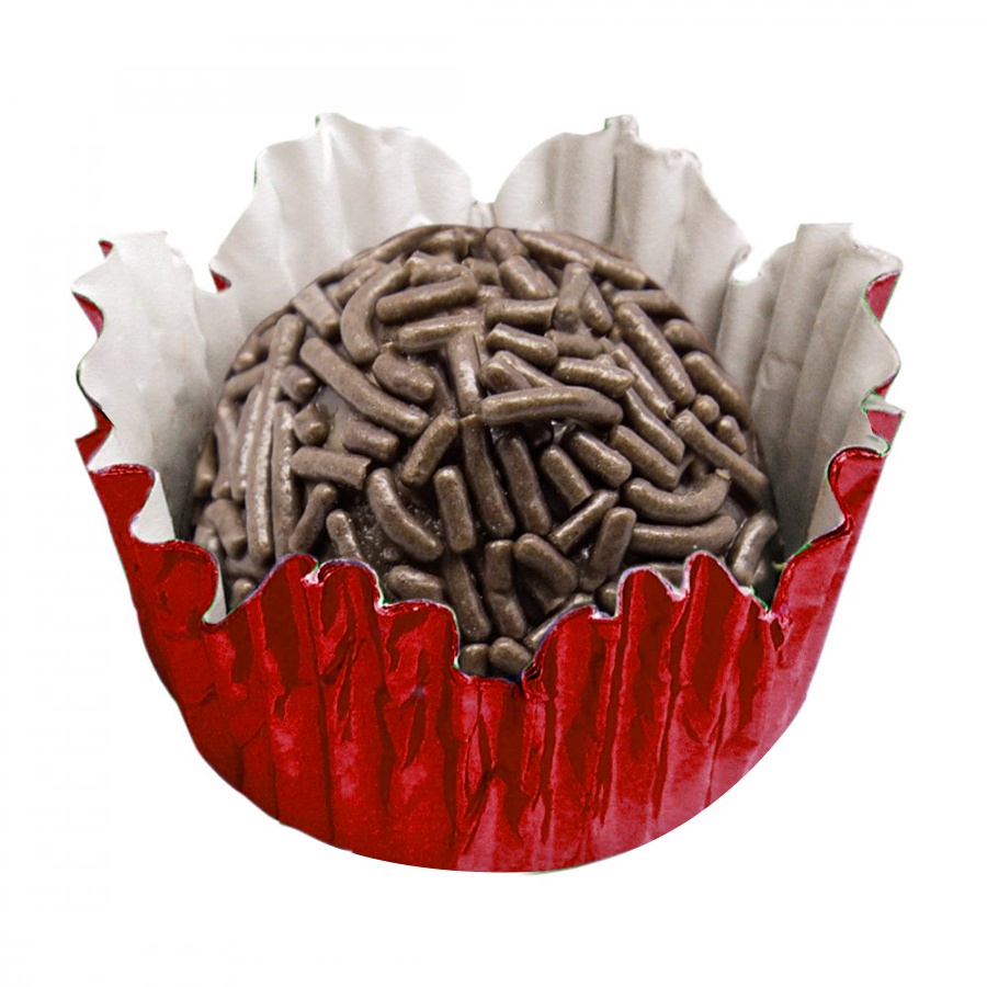 Forminha para Doces - Vermelho Metal - N°03 - 50 UN - Mago - Rizzo